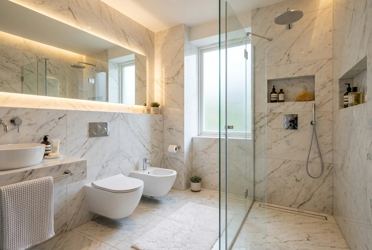 Rendering del bagno